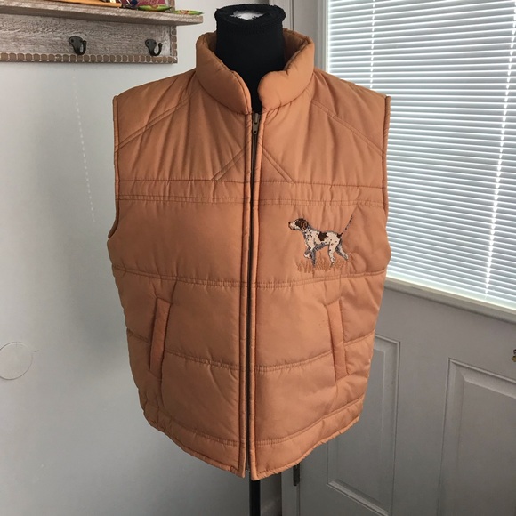 Sears Other - VTG Sear’s Puffer Vest With Embroidered Dog, Size L.